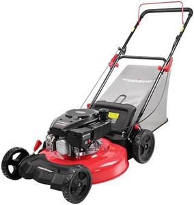 PowerSmart Gas Lawn Mower 21-Inch 144 cc OHV Engine 3-in-1 Push Mower with Bagging