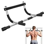 Multi-Grip Chin-Up/Pull-Up Bar for 61-81cm Doorway Chin Up Bar with Padded Handles Heavy Duty Doorway Trainer for Home Gym Door Mounted Bar for Pull Ups No Drilling Required