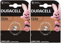 2 x Duracell 1220 (2 blister packs with 1 battery), 2 batteries (CR1220)