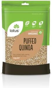 Lotus Organic Puffed Quinoa 160 g, 160 g