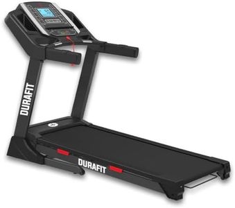 Durafit - Sturdy, Stable and Strong 91- Mustang | 5.5 Hp Peak Dc Motorized Treadmill | Home Cardio | Max Speed 16 Km/Hr | Max User Weight 130 Kg | Free (DIY) Installation Assistance | Gel Cushion