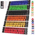 SWANLAKE Socket Organizer Set 18-Piece, 1/4-Inch x 96, 3/8-Inch x 90, 1/2-Inch x 72 Clips, for Tool Box Drawer, Drive Socket Trays, Holder Clip Rail