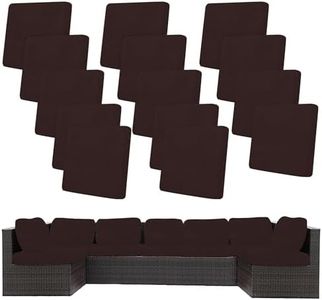 14 Pcs Outdoor Cushion Covers, Patio Sofa Cushion Covers Replacement