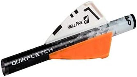 New Archery Products White, Quickfletch 2" Hellfire Fletching (6 Pack), Orange, 6 Count (Pack of 1)