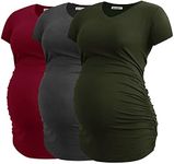 Smallshow Women's V Neck Maternity 