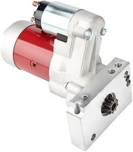 SIZZER Starter，18493 Starter Replacement for Chevy SBC BBC High Torque Tooth 305 350 396 454 Red 3HP Mini, 3HP, Tooth Flywheel: 153 168