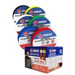 AIPL ISI Marked Genuine PVC Insulation Electrical Tapes Multi Colour - 17mm Width. X 6 Meters Length - 20 Piece Combo Pack