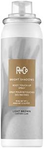 R+Co Bright Shadows Root Touch-Up Spray - Light Brown, 1.5 Oz