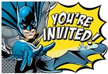 Amscan Batman Heroes Unite Invitations (Pack of 8)