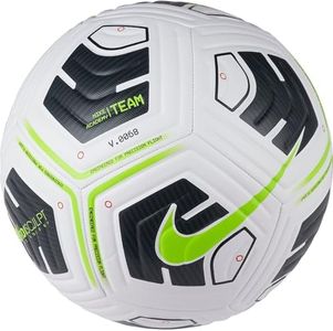 Nike CU8047-100 NK Academy - Balón de fútbol recreativo, Unisex niños, White/Black/(Volt), Tamaño 3