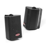 BOSS Audio MR4.3B 200-Watt 3-Way Marine 4-Inch Enclosed System Speaker