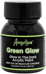 Angelus 1oz Neon Green Glow Paint - Brightest Glow, All-Night Illumination - Non-Toxic, Made in USA - Ideal for Art, Decor, Crafts, and More