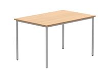 Office Hippo Essentials, Sturdy & Robust Computer, Stylish Home Office, Ideal Desk Table for Any Work Space, Height Adjustable Feet, 5 Year Guarantee, Norwegian Beech, 120 x 80 cm