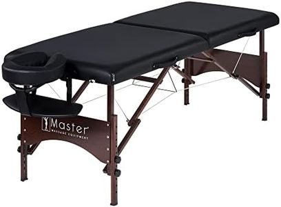 Master Massage Standard Argo Portable Massage Table, 1 count (pack of 1), Black