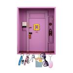 Key Hooks Wall Mounted, Friends Key Holder For Wall Cute Key Hangers For Wall, Key Organizer Wall With 6 Hooks Key Rack Holder Friends Home Decor For Entryway, Bathroom, Living Room, Office (Purple)