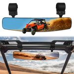 UTV Rearview Mirror, HKOO 16.5" Wide Rear View Race Mirror Convex HD Mirror with 1.75"-2” Clamps Compatible for Polaris RZR 800 900 1000 Turbo PRO XP, Honda Pioneer 1000, Arctic Cat Wildcat(2021+)