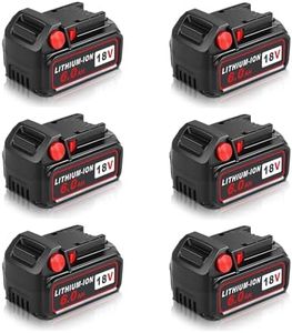 Aoasur 6packs 6.0Ah Replacement Battery Compatible with Milwaukee M -18 18v 6000mAh