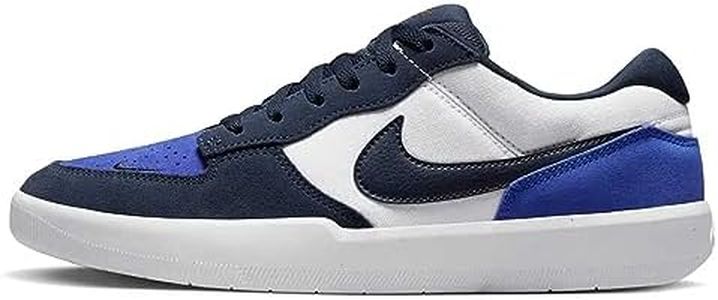 Nike SB Force 58 Shoes, Obsidian White Hyper Royal Obsidian, 42.5 EU