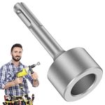 NIHUIFDPY SDS-Max Ground Rod Driver 21mm, Heavy Duty Forged Steel Driver Socket for Rotary Hammer Drills, Install Ground Rods, Fence Posts & Rebar Stakes Without a Sledgehammer