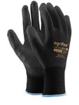 Coated Black Nylon Work Gloves. Gardening, Builders, Mechanic (L (9)), Pack of 24