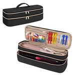 Fasrom Double Layer Travel Case Compatible with REVLON One Step Blow Hair Dryer Brush Volumizer Original 1.0, Plus 2.0 and Styler, Black (Bag Only, Patent Design)