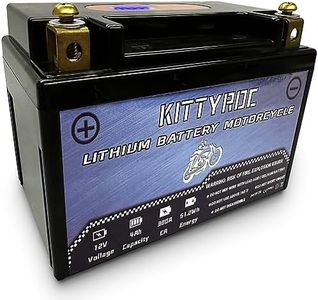KITTYROC 12V Lithium Motorcycle Battery 4Ah 300A,Hollow terminal LiFePO4 Battery with Smart BMS, Replacement ATV, UTV, Motorcycle, 4 Wheeler, Tractor, Scooter， Lawn Mower, Jet Ski, Snowmobile