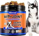 RSGRT Hip and Joint Supplements Chews for Dogs, 150PCS Hip & Joint Care Tablets with Glucosamine, Chondroitin, Green-Lipped Mussels and Vitamins for Dog Joint Care (Duck Flavor)