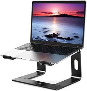 BESIGN LS03S Support Ordinateur Portable, Support Ergonomique pour Laptop, Support Aluminium pour Ordinateur Portable Compatible avec MacBook, Dell, HP, Lenovo de 10 à 15,6 Pouce, Noir métallique