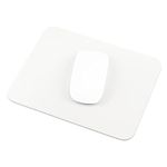 ProElife Mouse Pad 8.6'' x 7.0'' Small Mousepad for Computer Laptop Accessories, Waterproof PU Leather Mouse Mat with Anti-Slip Base Rectangle Slim Mice Pad for Home Office School Mouse (White)