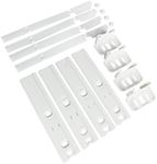 Integrated Fridge Door Sliders: Integrated Fridge Door Slider Kit with Brackets, Clips, Universal Fridge Mounting Kit for Built In Fridges, Attaching to Fridge Doors, Set by Tarrapu