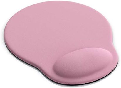 TITANWOLF - Alfombrilla de ratón con cojín de Gel - Apoyo reposamuñecas ergonómico de Memoria - Mousepad Grande 23 x 19 cm - Hidrófugo y Lavable - para Trabajo en Escritorio Oficina PC portátil