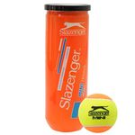 Slazenger Unisex Tennis Mini Orange Balls 3 Pack Stage 2 Beginners Low Compression