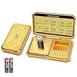 GRAM PRES Digital Pocket Gram Scale 300g x 0.01g Accuracy， Small Mini High Precision Gold Scale Digital Weight Grams and Oz for Jewelry,Diamond，Arrows, Powders and Mdicine,with 50g Cal Weights