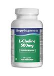 Super Strength L-Choline Supplement | 120 Fast-Release Vegan Capsules = 2-Month Supply | Supports Homocysteine & Lipid Metabolism | Promotes Normal Liver Function | UK Made