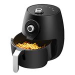 CLIPOP Large Air Fryer Home Use with Rapid Air Circulation Energy Saving Airfryer inc Air Fry, Bake and Roast Air Fryers Oven, Oil Free Hot Cooker, Nonstick Basket, 5 L XL, Black 1450W