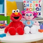 Sesame Street Friends Elmo and Abby Cadabby 8-inch 2-Piece Sustainable Plush Stuffed Animals Set, Officially Licensed Kids Toys for Ages 18 Month, Gifts and Presents