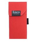 Saco Shock Proof Pouch Case Compatible for Mi 20000mAh Mobile Phone Power Bank 2i | Mi 10000mAh Power Bank 3i | Xiaomi Wireless Power Bank 10000mAh (Wallet | Red)