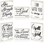 Maitys 6 Pcs Bible Verse Mini Wood 