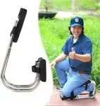 Unmake Ergonomic Knee Seat, Kneeler Seat for Gardening Farm Work - Optimal Knee Protection, Ankle Support, Durable Thick Kneeling Pad & Galvanized Steel