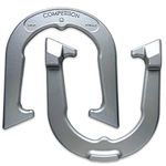Competition Tournament Pitching Horseshoes - Silver Finish - NHPA Sanctioned for Tournament & League Play - Drop Forged Construction - One Pair (2 Shoes)