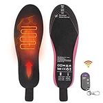 Heated Insoles Eletric Heated Insoles Remote Foot Warmers with Controller Rechargeable Lithium Battery Outdoor Work Ideal for Both Men and Women Winter Hunting Fishing Hiking Camping (US Size 8-11.5)