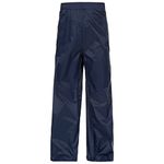 Trespass Qikpac Pant, Navy, 5/6, Compact Packaway Waterproof Trousers with 3 Pocket Openings Kids Unisex, Age 5-6, Blue