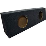 ASC Dual 10" Subwoofer Universal Regular Standard Cab Truck Sealed Sub Box Speaker Enclosure