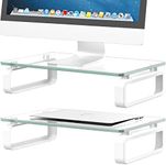 2 Pack Computer Monitor Stand Riser