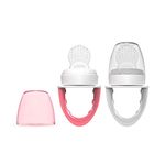 Dr. Brown's Fresh First Silicone Feeder, Pink & Grey, 2 Pack