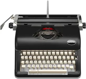 Maplefield Manual Typewriter - Vintage Typewriter for Home & Office Decor - Easy Setup, Great Gift for Writers (Black)