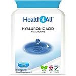 Health4All Hyaluronic Acid 140mg 60 Capsules (V) Highest Molecular Weight 1.0-.1.5 Million Daltons for Skin, Radiant Hair and Joints.