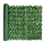 HYPERBOLES Artificial Decorative Grass Fence Indoor/Outdoor Home Hotel Office Garden Balcony Decor (Green, expands to 3 Meter x 1 Meter)