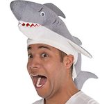 Amscan Adult Shark Hat Accessory, Gray, 1 Pc