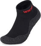 WHITIN Minimalist Barefoot Sock Shoes for Women and Men | Non Slip Water Shoes | Multi-Purpose & Ultra Portable, Black, 11 Women/10 Men